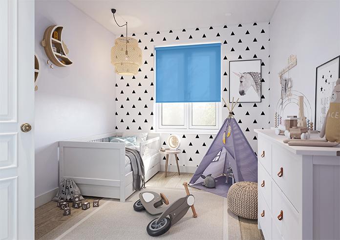 Trapani, Cerulean - Twist&Fit Roller Blind - Image 7